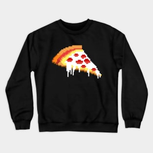 Pizza - 8 bit Crewneck Sweatshirt